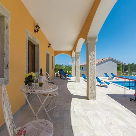 With Private Pool & Sea View Koromacno
